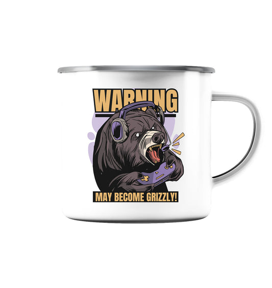 Gaming Grizzly - Emaille Tasse