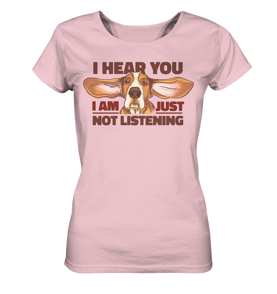 Just not listening  - Damen Bio Shirt