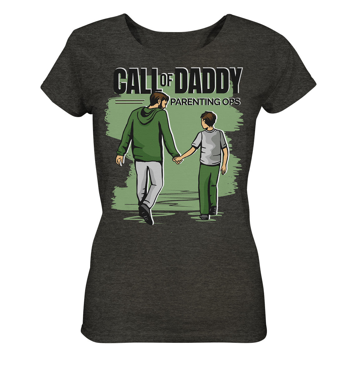 Gaming Call of Daddy - Damen Bio Shirt (meliert)