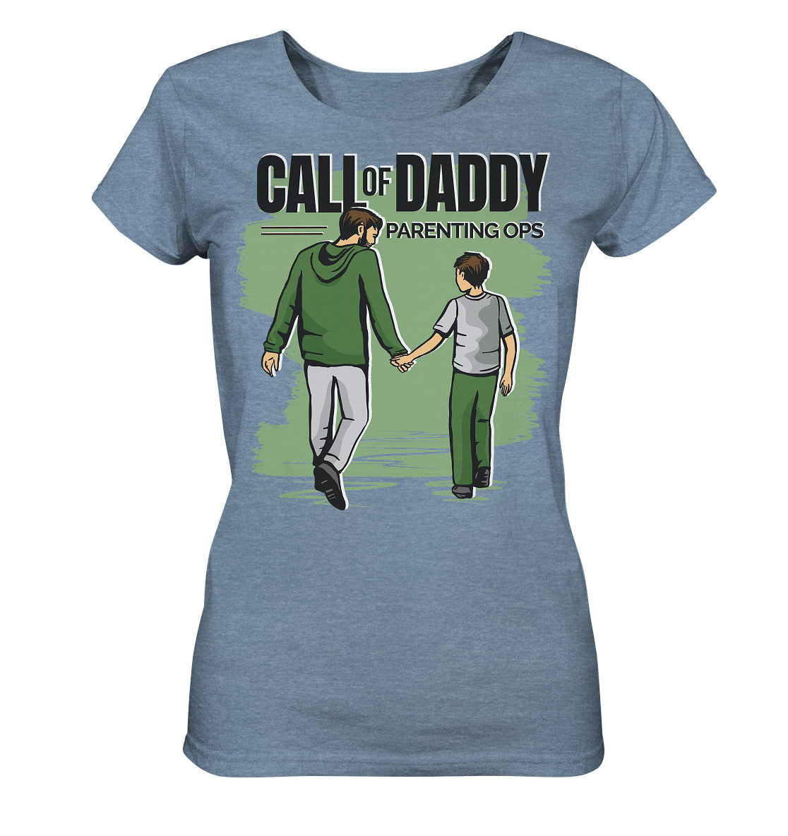 Gaming Call of Daddy - Damen Bio Shirt (meliert)