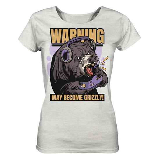 Gaming Grizzly - Damen Bio Shirt (meliert)