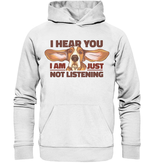 Just not listening  - Herren Bio Basic Hoodie