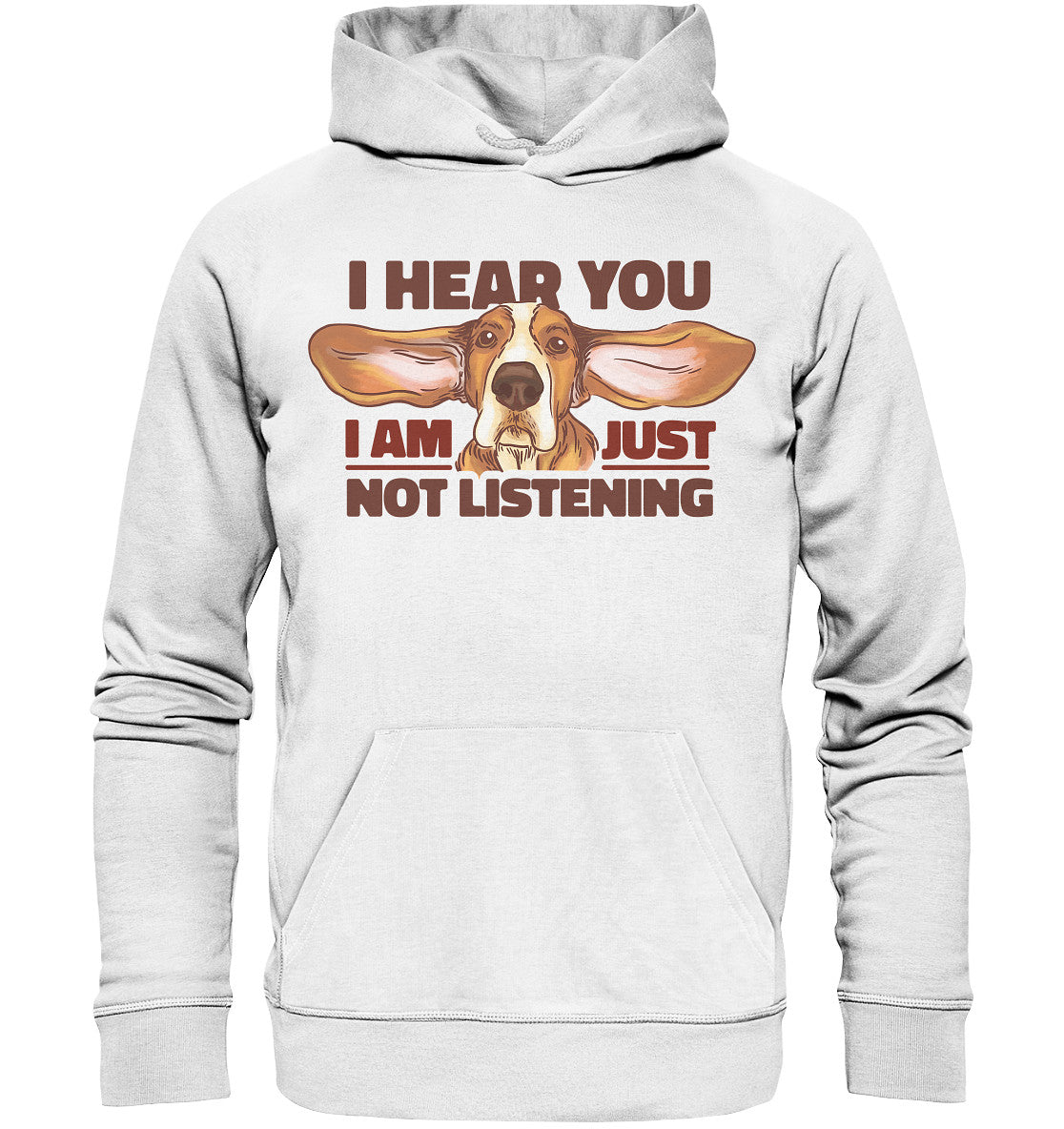 Just not listening  - Herren Bio Hoodie