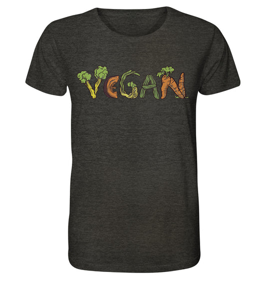 Vegan - Herren Bio Shirt (meliert)