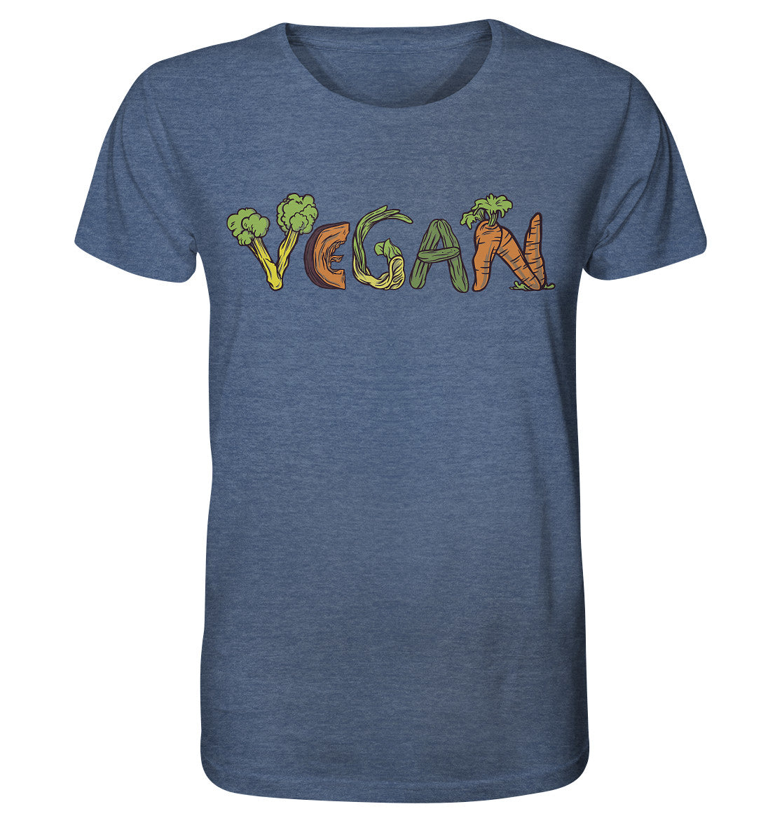 Vegan - Herren Bio Shirt (meliert)