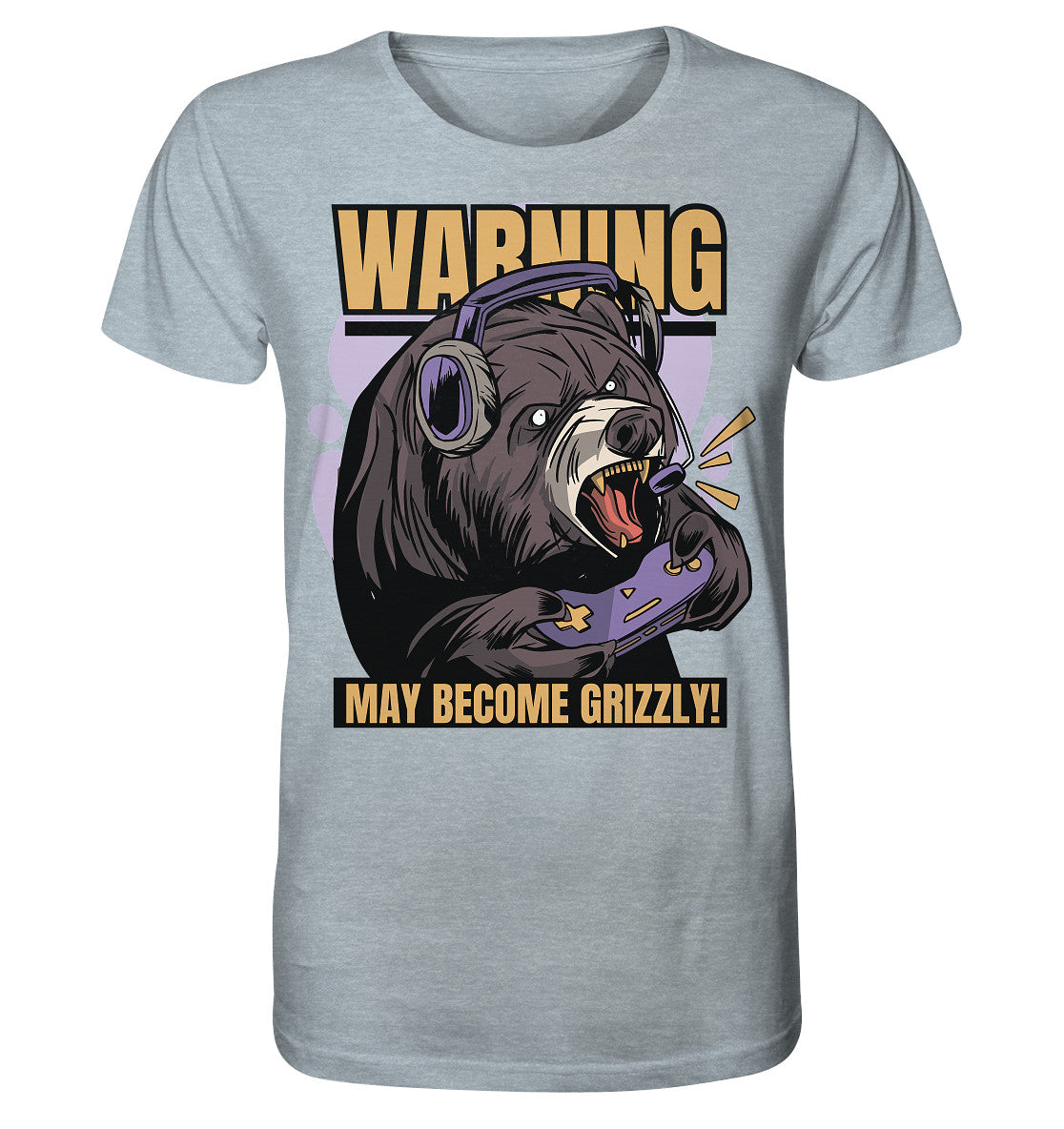 Gaming Grizzly - Herren Bio Shirt (meliert)