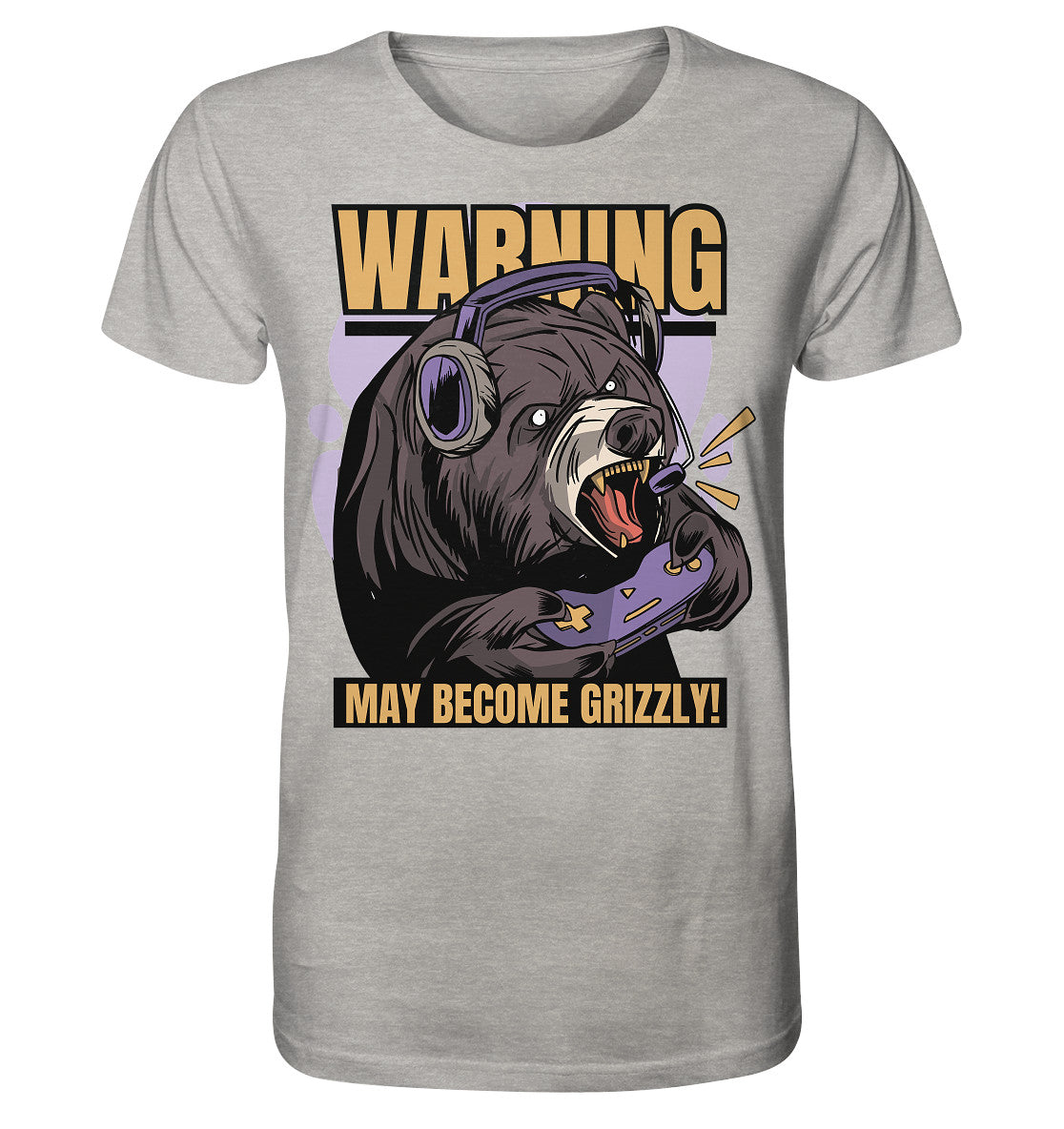 Gaming Grizzly - Herren Bio Shirt (meliert)