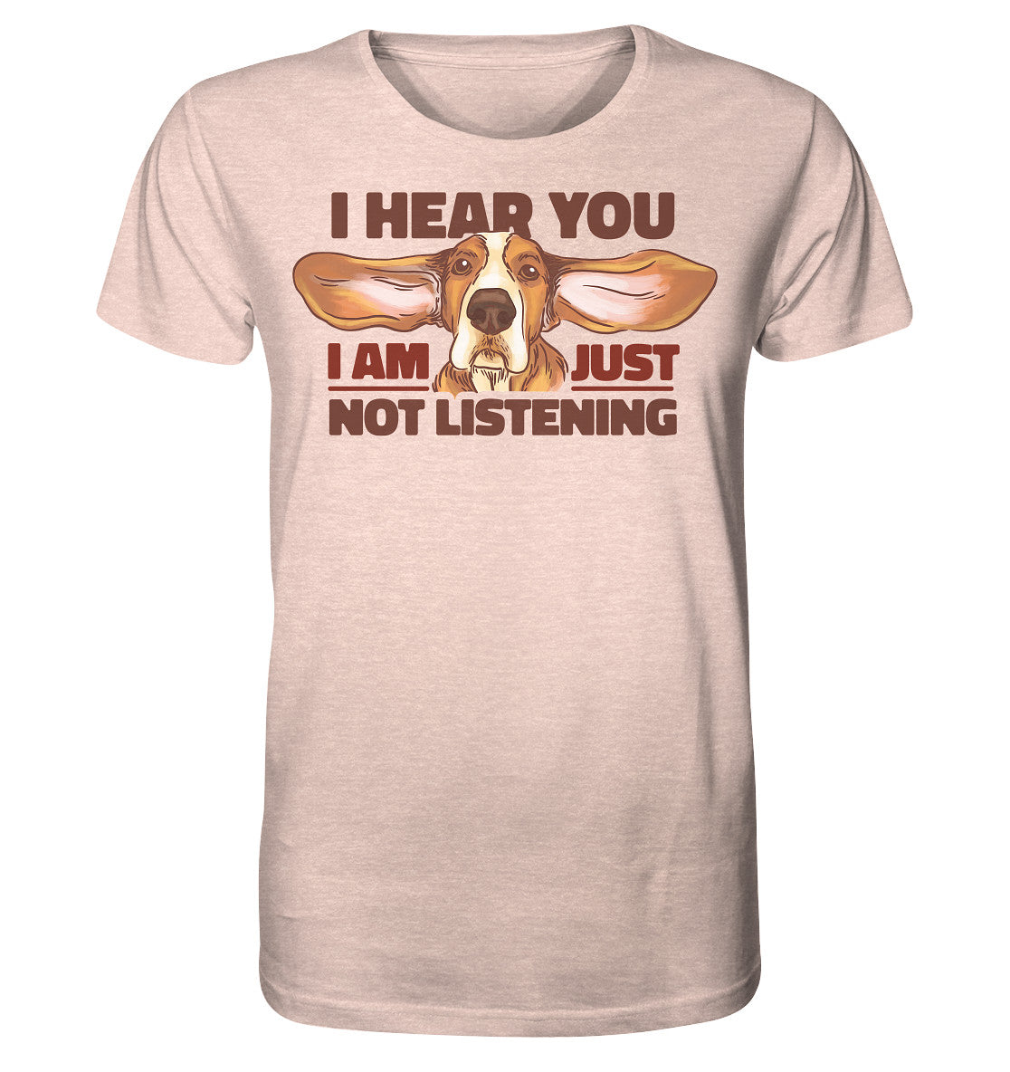 Just not listening  - Herren Bio Shirt (meliert)