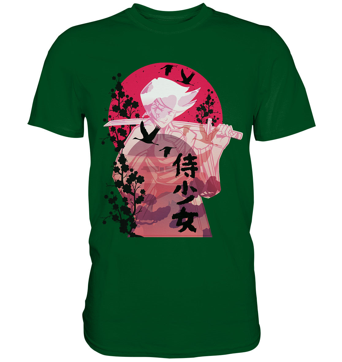 Anime Samurai Girl - Herren Premium Shirt
