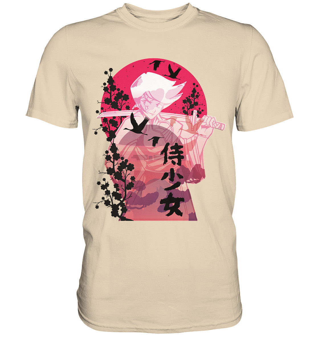 Anime Samurai Girl - Herren Premium Shirt