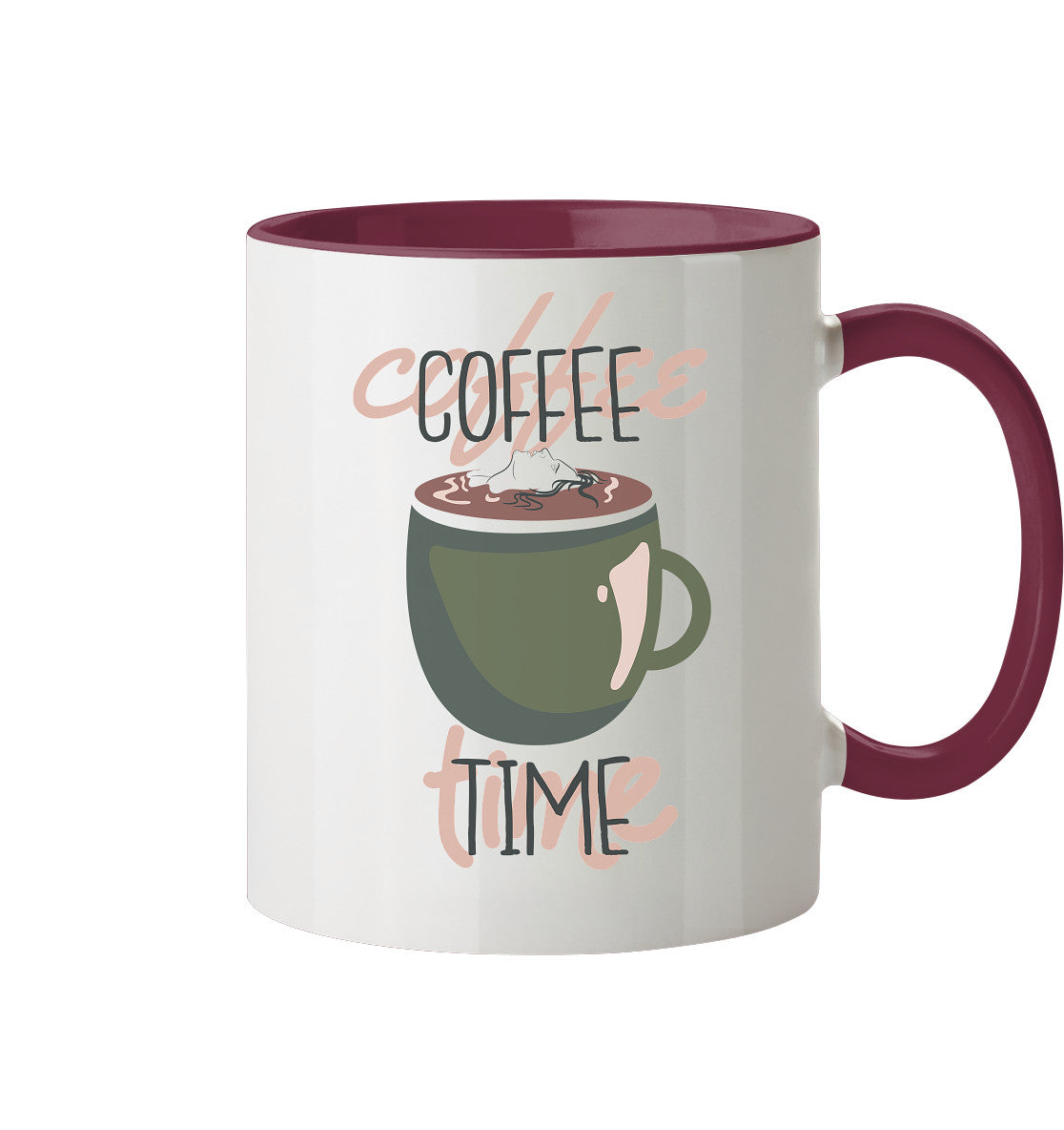 Coffee tiime - Tasse zweifarbig